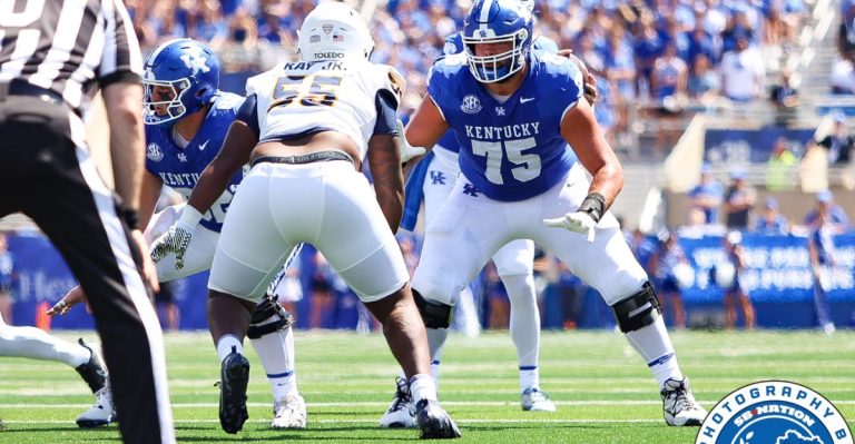 Kentucky Offensive Line Shows Discipline And Power In Season Opener