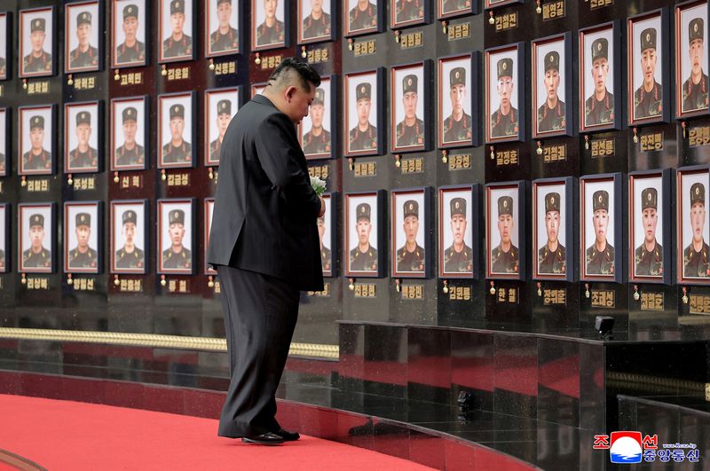 North Korea Leader Kim Promises 'beautiful Life' For Families Of 'martyrs' Killed In Russia