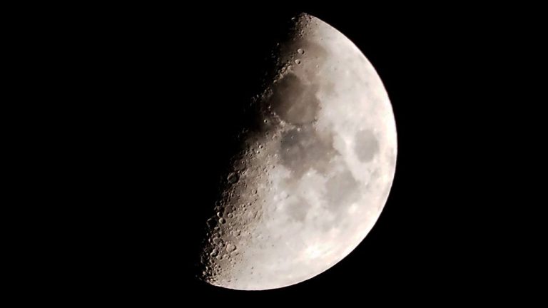 See The Half Lit First Quarter Moon Shine In The Grasp Of A Celestial Scorpion Tonight