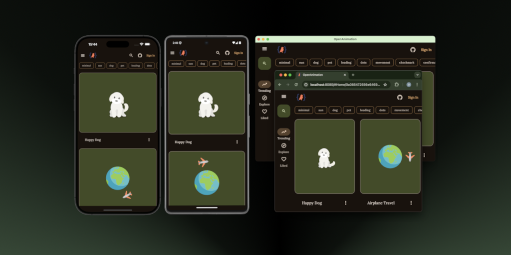 Show HN: OpenAnimation – KMP App For Exploring And Editing Lottie Animations