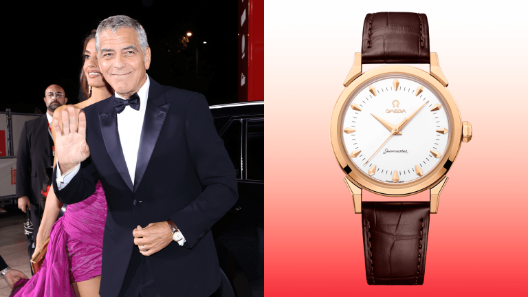 George Clooney And His Watch Are Already Hyped For The ’26 Olympics