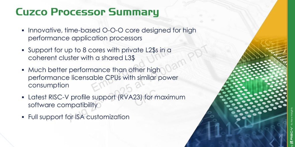Condor's Cuzco RISC V Core At Hot Chips 2025