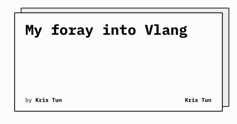 My Foray Into Vlang