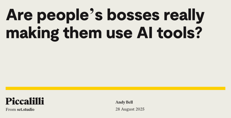 Are People's Bosses Making Them Use AI Tools?