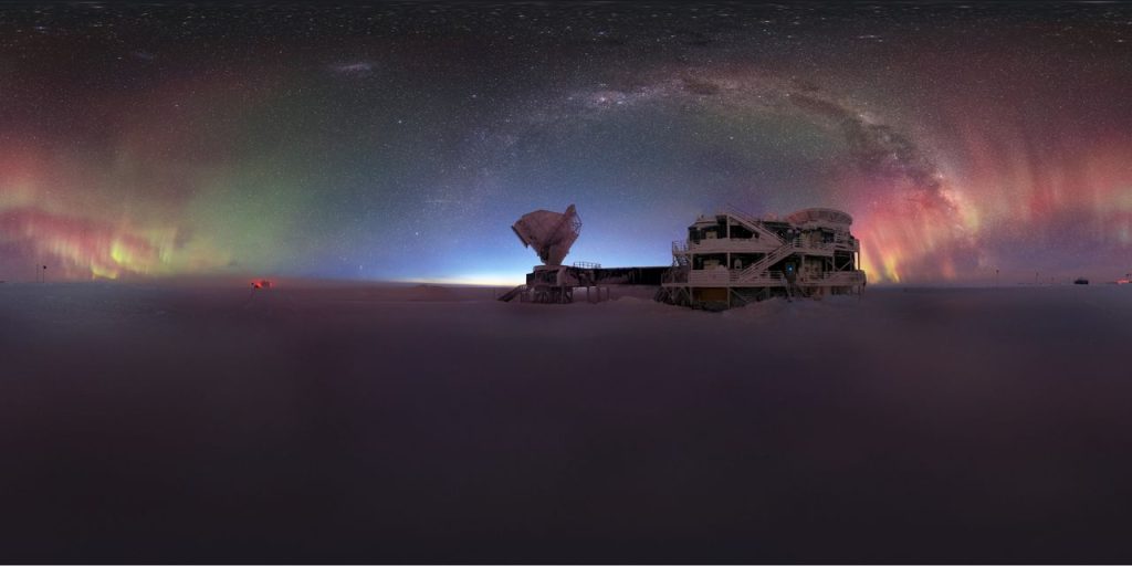 South Pole Telescope Beneath A Rainbow Of Colors | Space Photo Of The Day For Sept