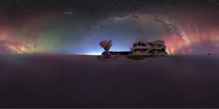 South Pole Telescope Beneath A Rainbow Of Colors | Space Photo Of The Day For Sept
