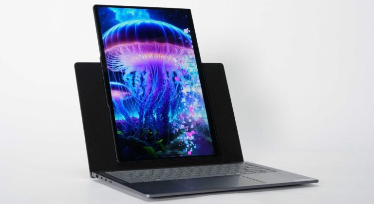 Lenovo Demos Laptop With A Screen You Can Swivel Into Portrait Mode