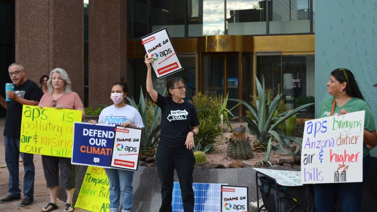 Arizonans Protest State’s Largest Utility Abandoning Clean Energy Commitments