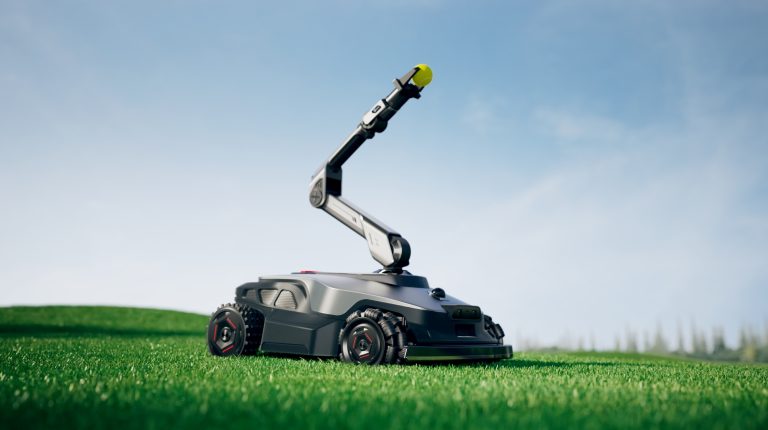This Robot Lawnmower Is Designed To Pick Fruit And Throw Your Dog A Ball