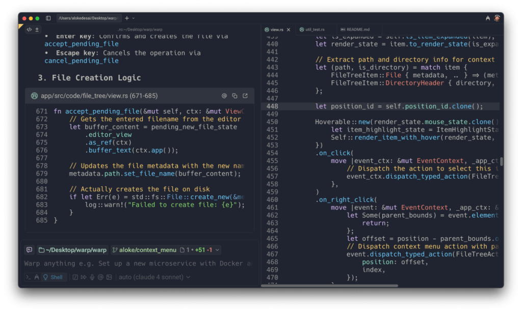 Warp Brings New Diff Tracking Tools To The AI Coding Arms Race