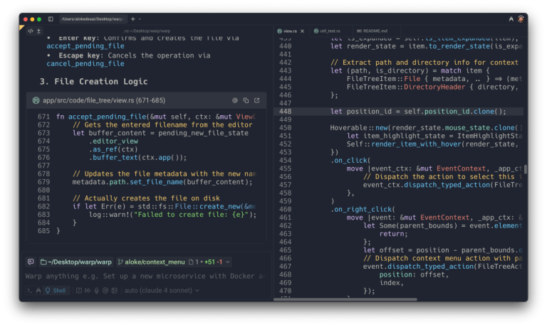 Warp Brings New Diff Tracking Tools To The AI Coding Arms Race