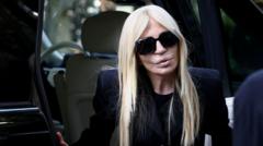 Mourners Pay Tribute At Public Viewing Of Giorgio Armani's Coffin