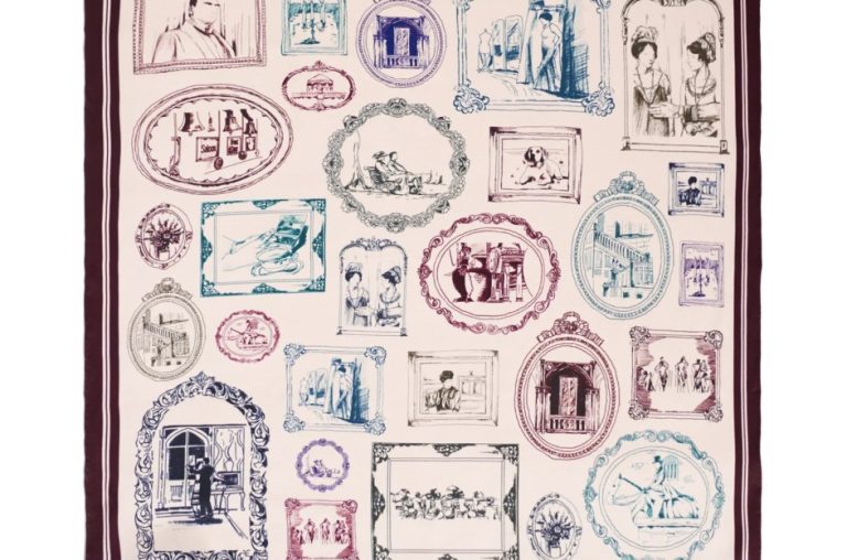 Mark The End Of ‘Downton Abbey’ By Shopping This Lost Pattern X ‘Downton Abbey: The Grand Finale’ Silk Scarf