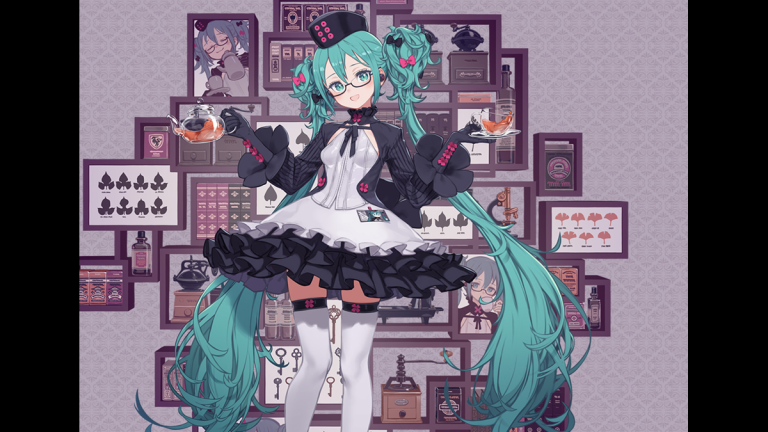 Hatsune Miku Glasses Maid Kuji Lottery Includes Nendoroid Prize