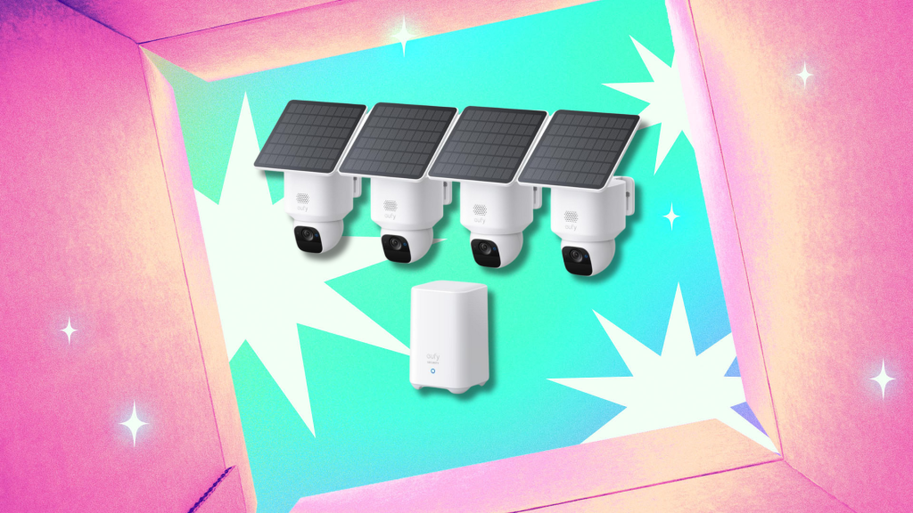 This Eufy Solar Powered Four Camera Security Kit Is At Its Lowest Price Right Now