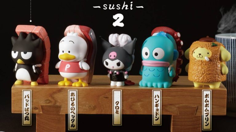 More Sanrio Characters Sushi Gacha Toys Debut In September