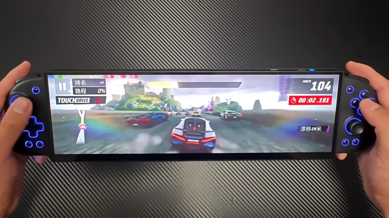 Fill Your Entire Field Of Vision With This Ridiculous Ultrawide Handheld Gaming PC