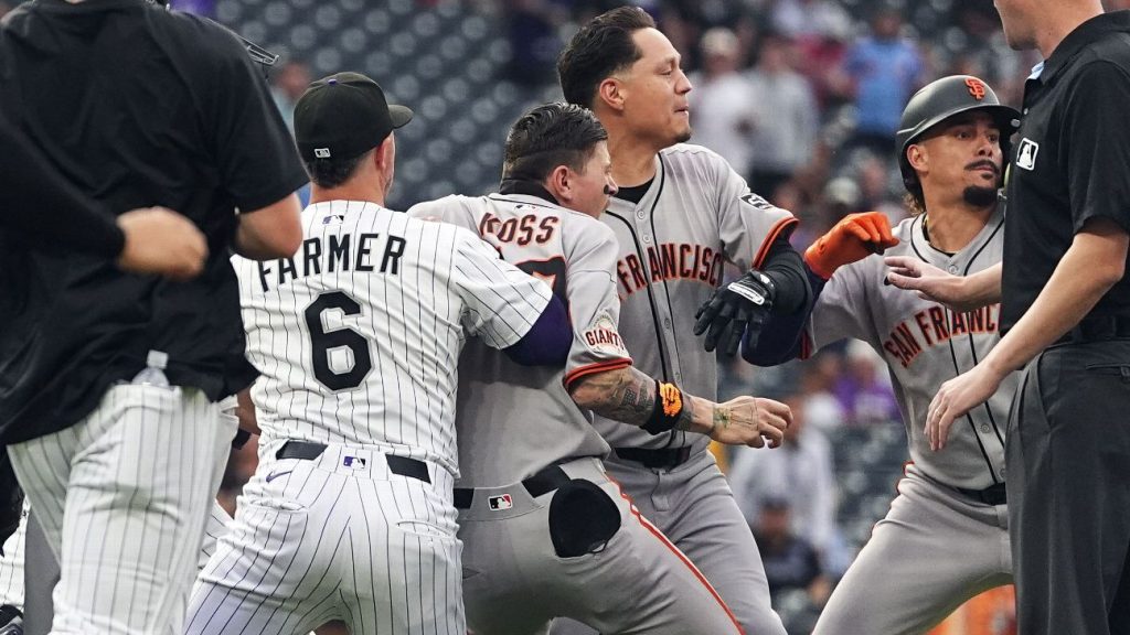 3 Tossed From Giants Rockies After Devers Homer