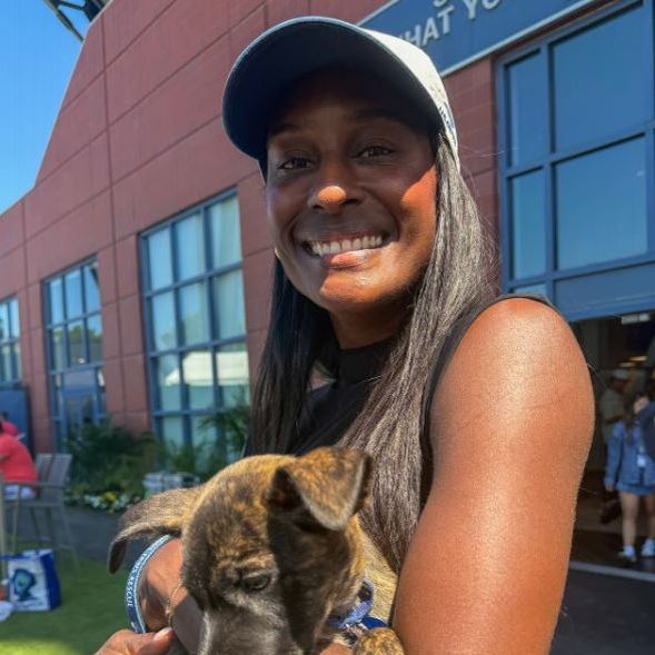 US Open Rescue Pup Wins Over Aryna Sabalenka And Finds A Home With Asia Muhammad