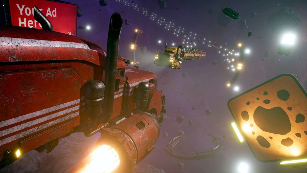 Star Trucker's Anniversary Update Adds Wheel And Joystick Support To The Space Lorry Sim, Plus Speed Cameras